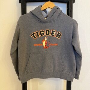 Disney Tigger Bounce‎ Class Gray Hoodie Sweatshirt Pullover M
